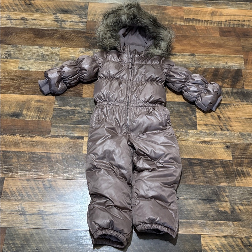 GAP Kids Down Snowsuit with Faux Fur Hood‎
